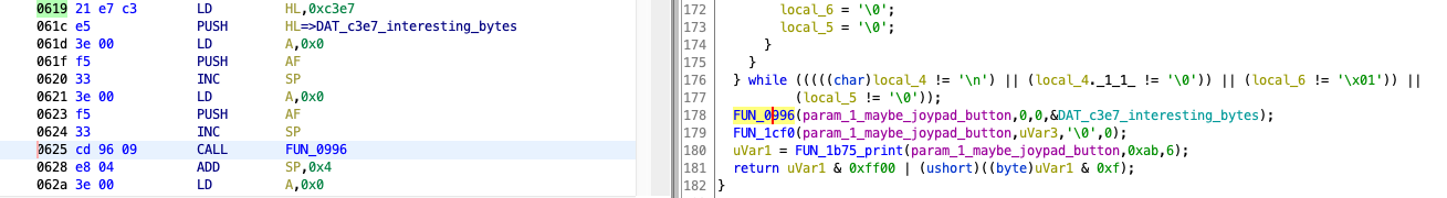 Function calls at flag generation site