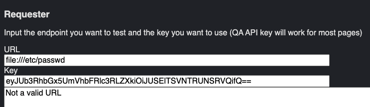 file:// request blocked by requester.php